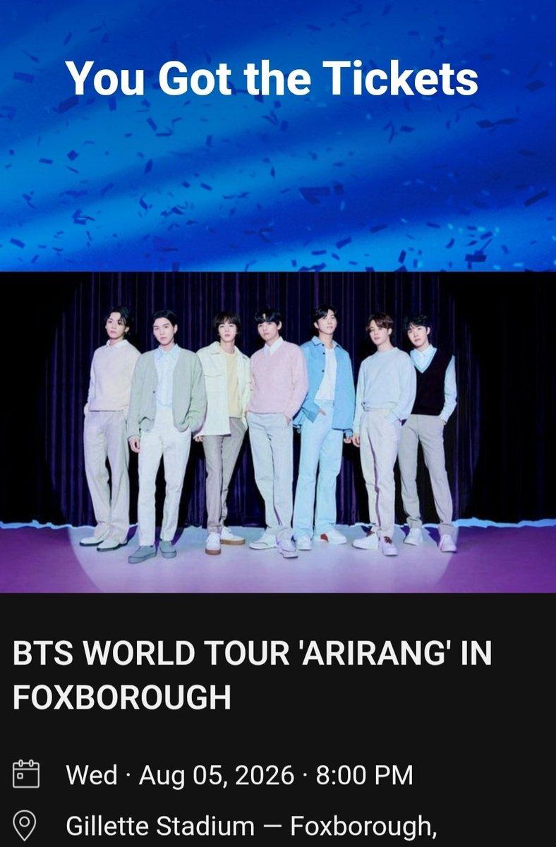 CHARLIExBTS's tweet photo. IM SEEING BTS!!! 🤩🤩🤩 https://t.co/WEjPiv17NW