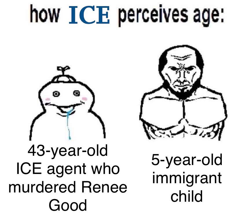 marionumber4's tweet image. How ICE perceives age