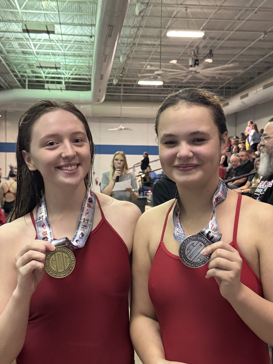 webbcityswim's tweet photo. Your Lady Cardinals are off to a fantastic start at the COC Conference Championship Swim and Dive meet.  Congratulations to Sophomore Diver Lucky Pusipher, 2nd place, and Senior Diver Aubree Peterson, 1st place, for a podium finish today!!! #wchs #wearewebbcity https://t.co/qX8ohkQMvb