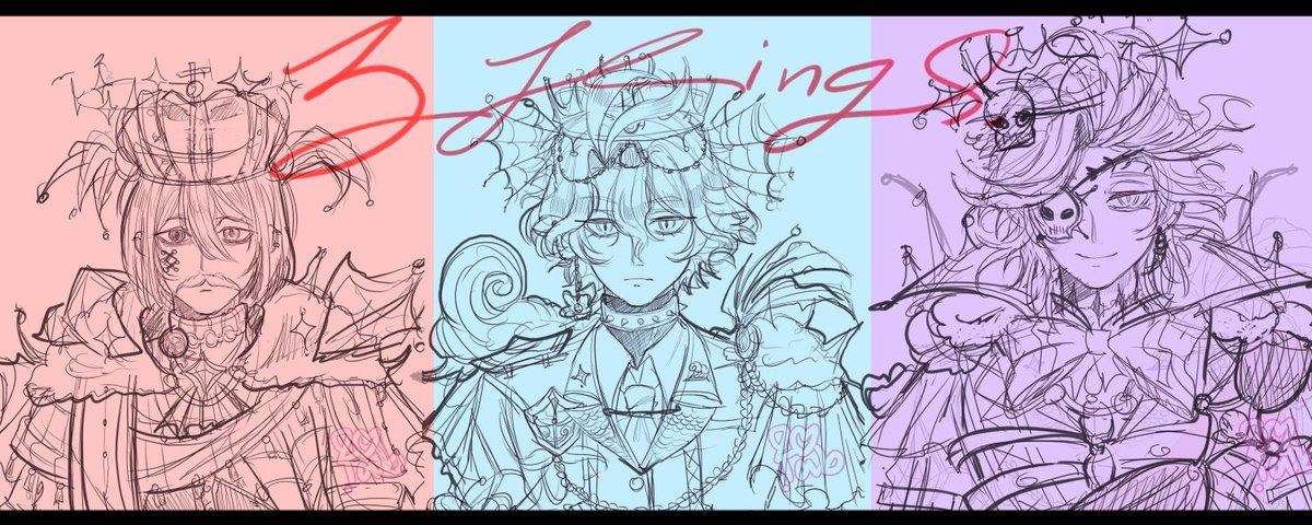 👑3 head king ( actually, it's nothing, I just couldn't think of a caption and I just always love new outfit designs ) 🖋️

#終末のワルキューレ #RecordofRagnarok #shuumatsunovalkyrie