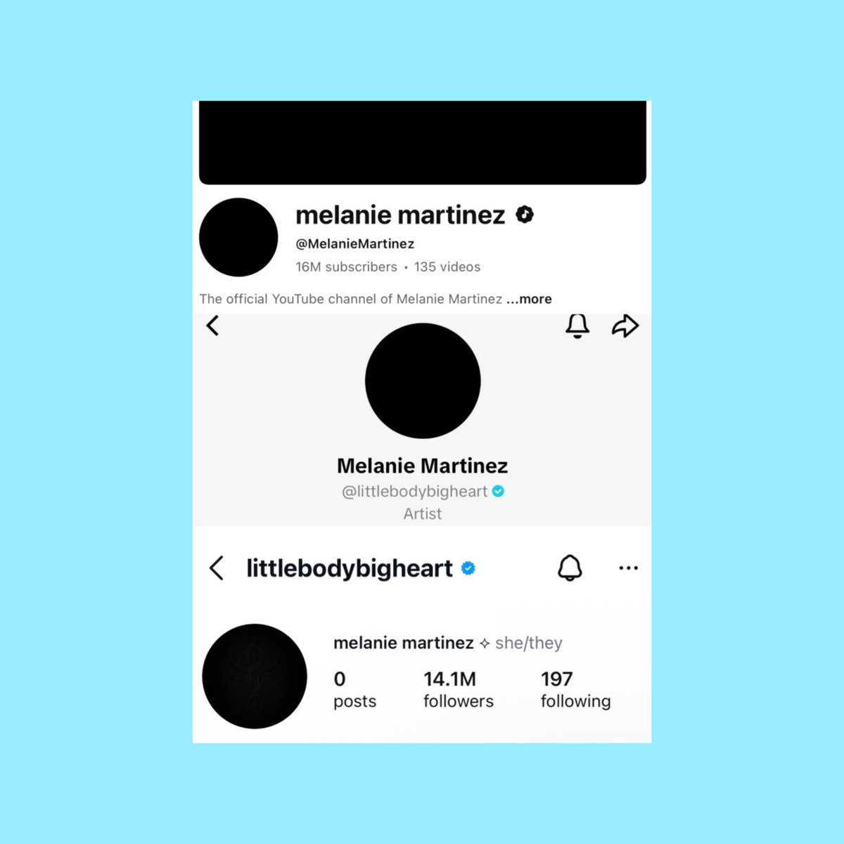 BrendaLeeChart's tweet image. Melanie Martinez has blacked out her socials following a search warrant for her arrest on assault charges.