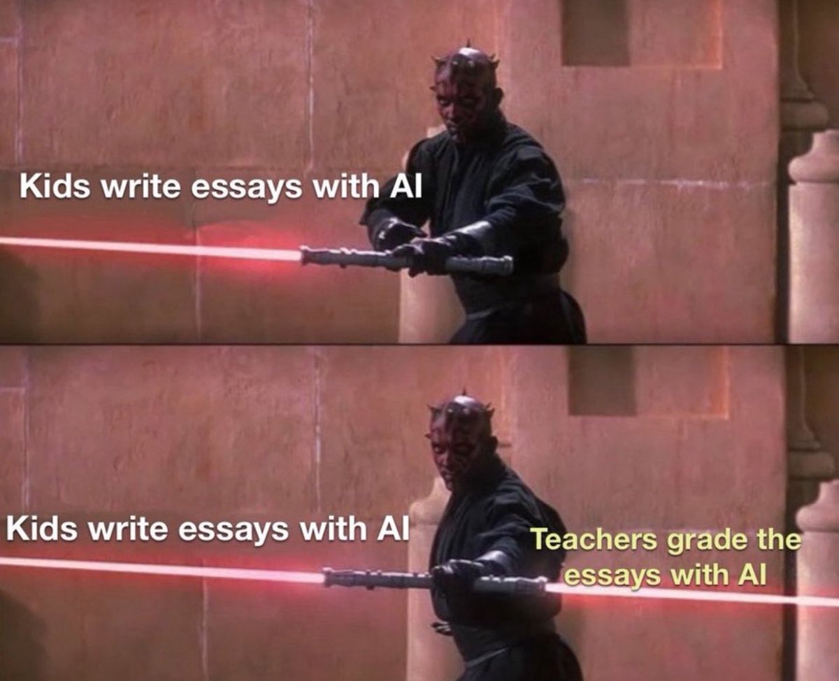 TrungTPhan's tweet photo. the current state of classroom education https://t.co/H1rAFdsjLg