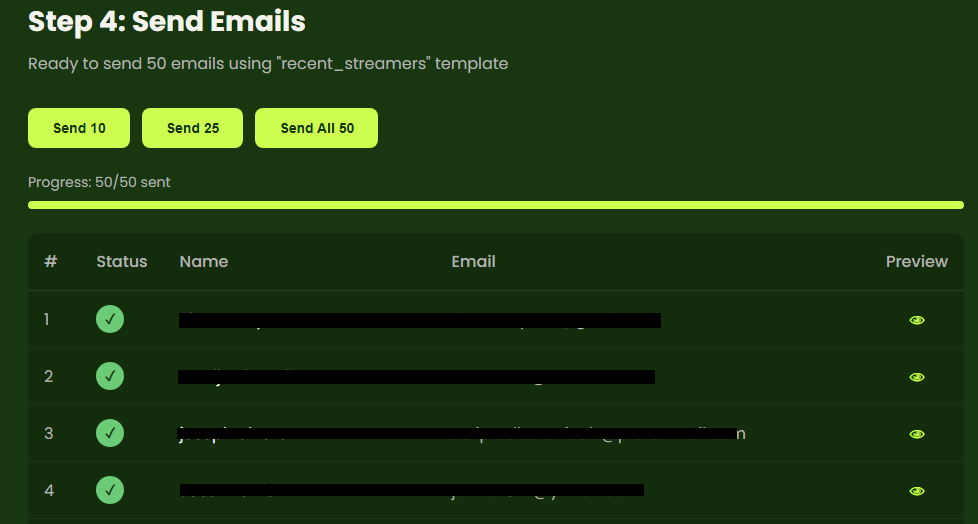 JacobHock's tweet photo. I built an email automation tool this week to send out emails (in 10s increments) with specific formats, variables, etc. It's not to replace any ESPs (of course), but it certainly helps when you want to target a very small number of users with very targeted questions. 

In my experience, doing this at a large scale, call it 20,000 emails, deliverability drops and is seemingly ineffective. 

On day one of trying this out, sending to 100 users, I saw 20% response rate in less than 10 hours. I'm not convinced you can get that with asset / html heavy automated emails from your ESP. (willing to be wrong on that but I truly believe users just to talk to a human)

Total side note: I believe that most users at this early stage are just happy to have an open channel to someone that will listen. Sometimes you download a product. Try it, run into trouble, and there is no one to help you through it UNLESS you yourself send an email. But when you proactively reach out to what may be a struggling user, they may open up, and you may build trust 😀