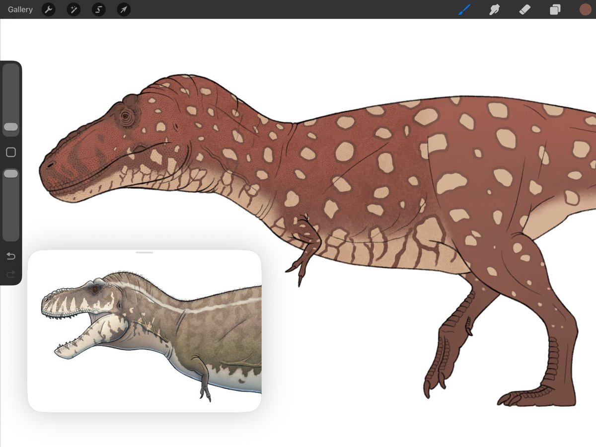 I’m trying to limit my time on this platform and am hesitant to continue posting images here… but I suppose sharing a #paleoart #wip as proof of life can’t hurt.