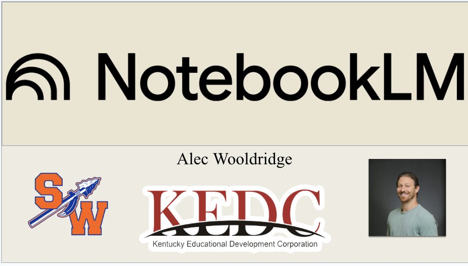 MaCunning1's tweet photo. Catching up on #EdTechUnleashed—Introduction to NotebookLM with Alec Wooldridge. Loved seeing how it can act as an AI research assistant to organize sources, summarize content, and turn info into usable insights. Huge potential for educators. Thanks @KEDCGrants! https://t.co/7CaPqJ6e1K