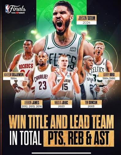 This was called a “bad” playoff run by Jayson Tatum btw