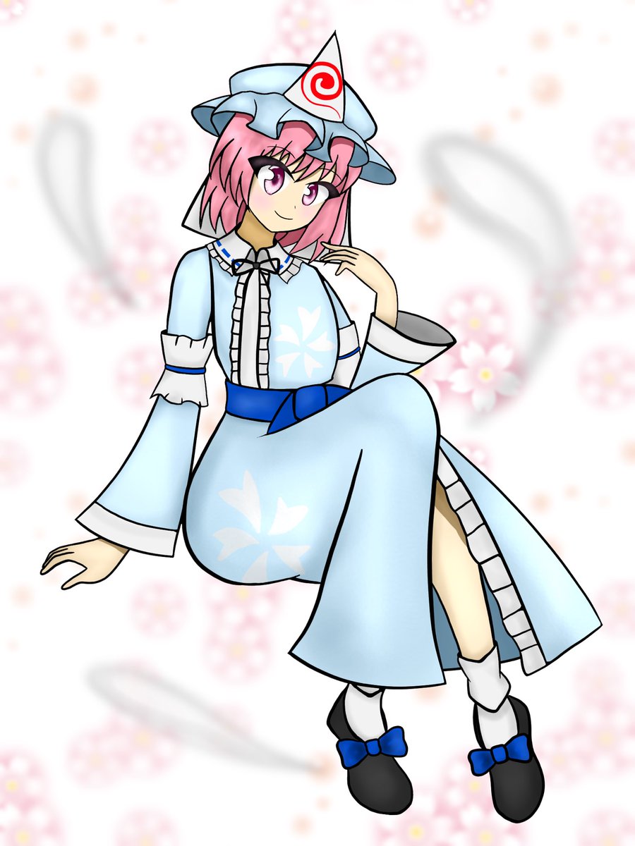 suisei_K806's tweet image. おはよーむ！

1日1絵ですが昨日の紫で妖々夢キャラを全員投稿し終えました！
次は永夜抄…の前にもう1キャラ居ましたね〜