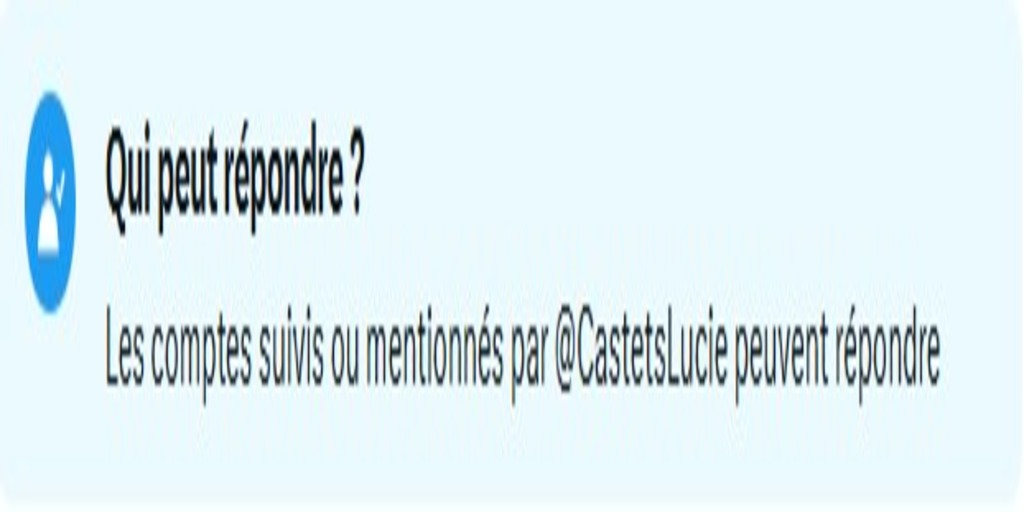 Tweeter en fanfare, verrouiller les réponses : la démocratie selon <a href="/CastetsLucie/">Lucie Castets</a>... Le débat, oui mais sans contradicteurs...  Beaucoup de posture, peu de courage. #Honte #DémocratieFiltrée #CourageSélectif