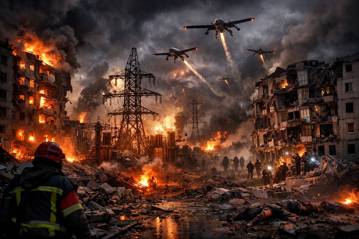 fakeofforg's tweet image. Война в Украине в настоящий момент превратилась в чреду отчаянных попыток Кремля нанести Украине максимальный ущерб любым способом, исключая ЯО.

Бомбится гражданская энергетика везде где только можно достать. Обстреливаются жилые дома и гражданская инфраструктура.
Все делается…