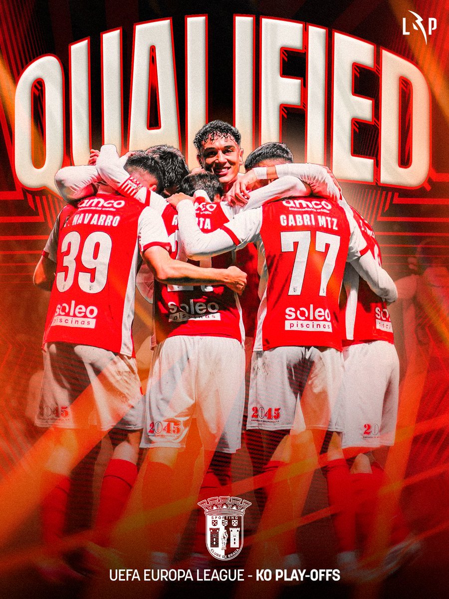 Com um pé 🦶 e meio na próxima fase!

O SC Braga avança para o último jogo com a vontade de garantir a qualificação direta 🔜

#UEL #SCB