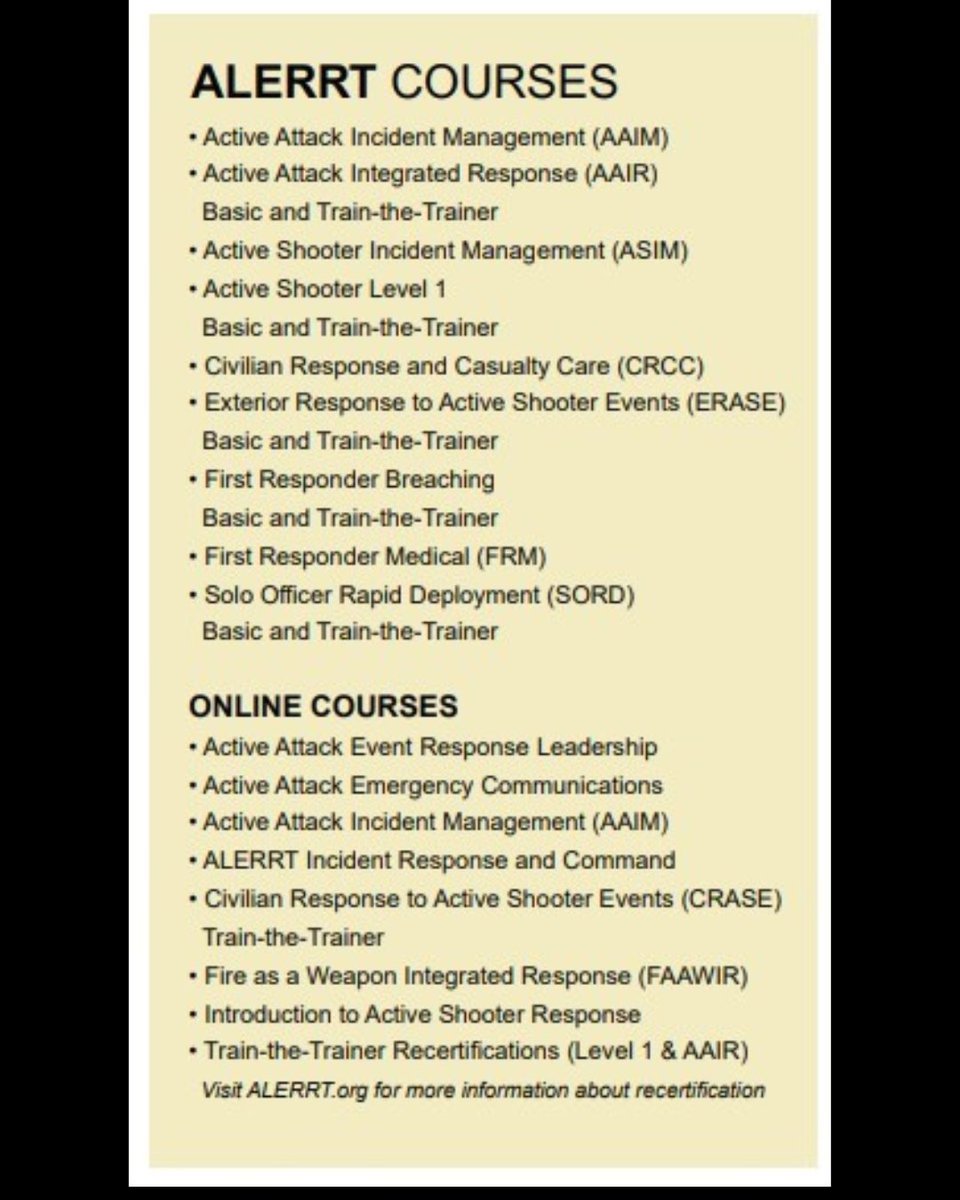 ALERRT Center (@alerrtcenter) / Posts / X