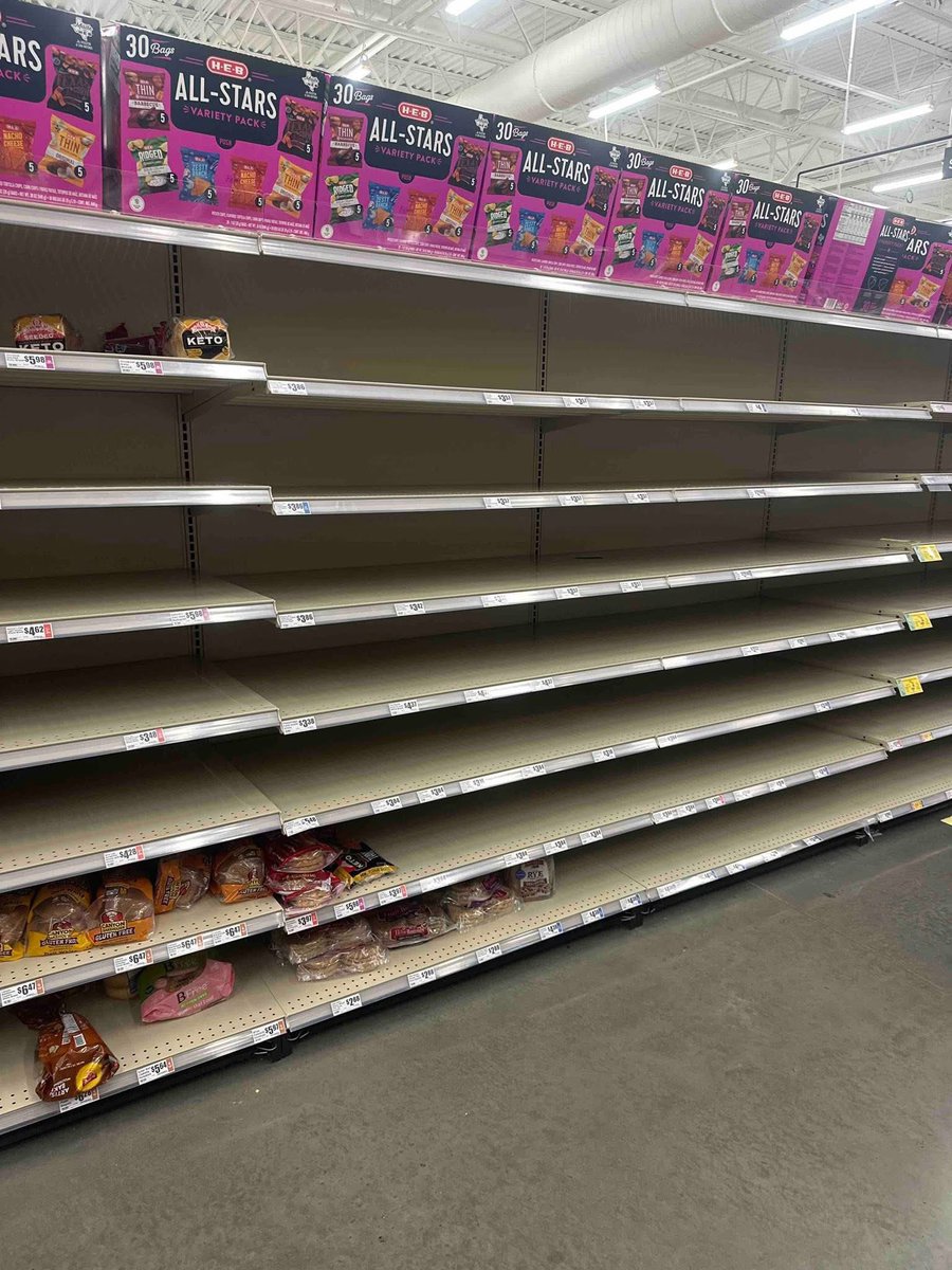 ViktaEnergy's tweet photo. Texans never want to relive the freeze from years ago. Grocery store shelves sit empty after grid warnings. The solution is simple, power and backup your own home vs. fully relying on the grid. #Ercot #TexasFreeze https://t.co/r1jfqmhcre