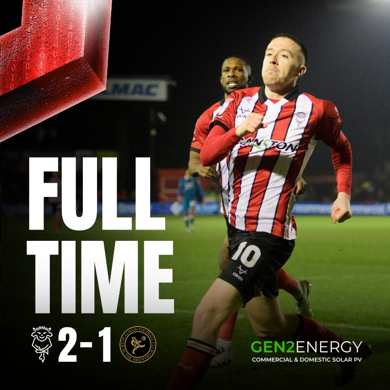 LincolnCity_FC's tweet photo. 💪 Extending our @SkyBetLeagueOne unbeaten run to 10 games!

⌚️ FT | 🔴 2-1 🍺
