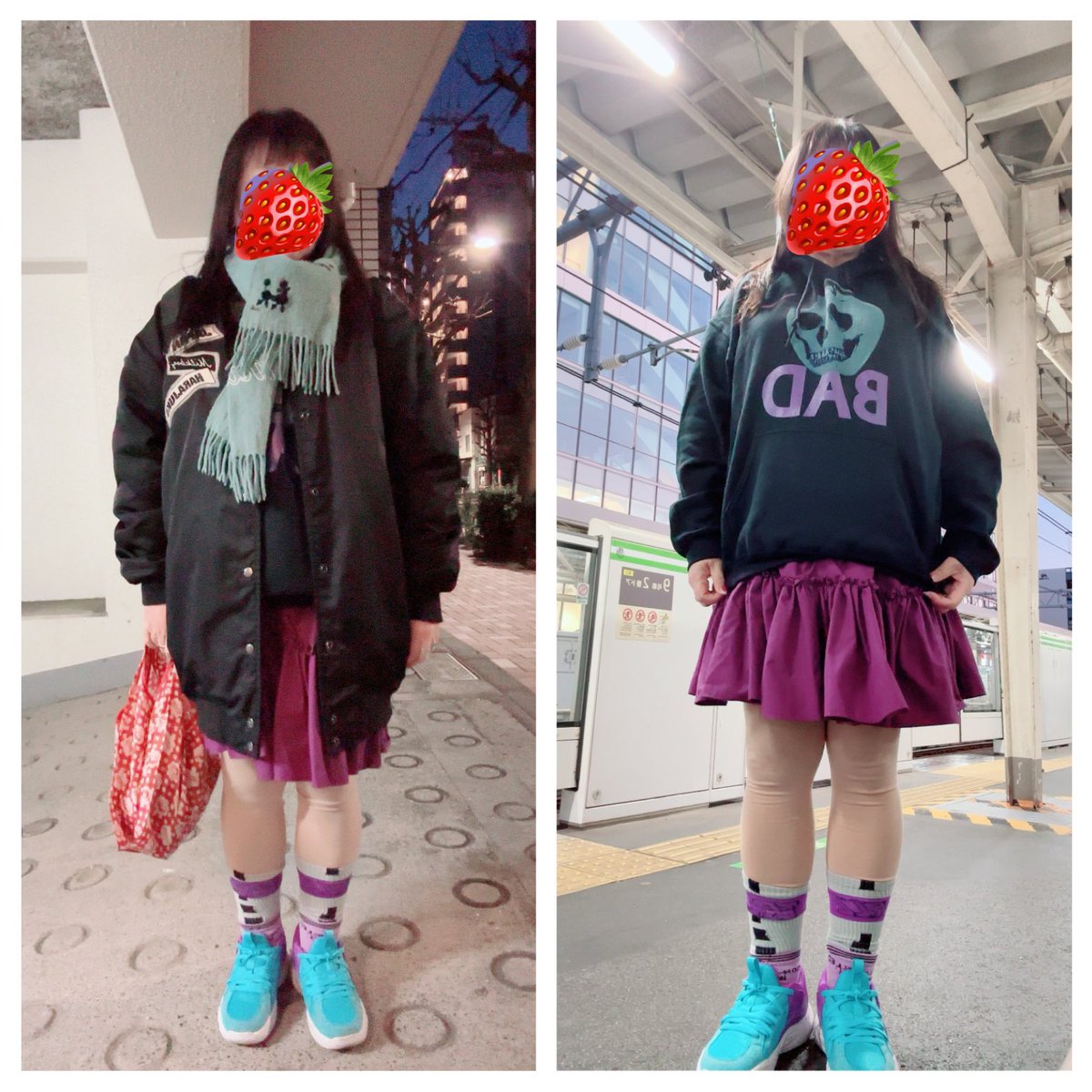 nanaporon's tweet photo. 1/23のお洋服♥️MA1、パーカーはMILKBOY。スカート、ソックスはLANDbyMILKBOY。マフラーはMILKです🍀#milk #milkboy #landbymilkboy
#MILK #MILKBOY #LANDbyMILKBOY
#MILKBOY狂 #milkboyアイテムコレクション #milkfashion https://t.co/pdKRgffdBK