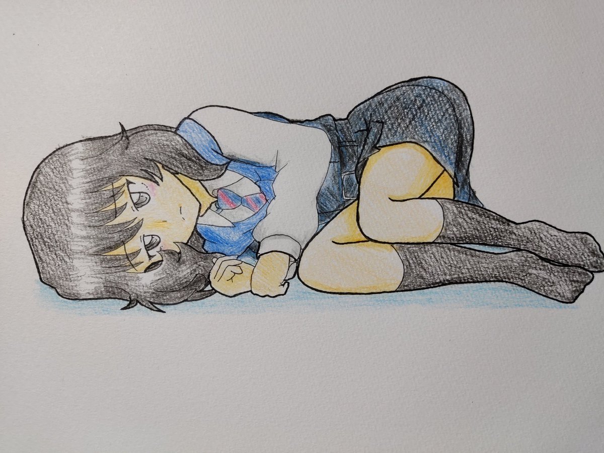 安藤(ガルパン) 「おはようございます。今日は休みなのでゆっくりしたいと思います。」|良詠のイラスト