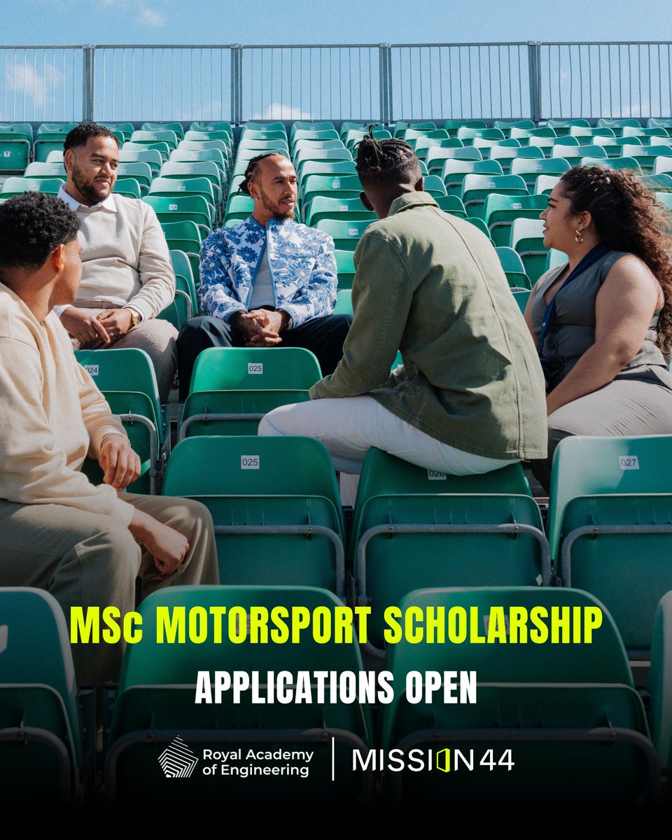 mission44's tweet image. We’re excited to announce that our MSc Motorsport Scholarship Programme, delivered in partnership with @RAEngNews, is relaunching for 2026/27 🏁

🎓 With more scholarships on offer than ever before and wider eligibility criteria, the new and expanded #MScMotorsport Scholarship is…