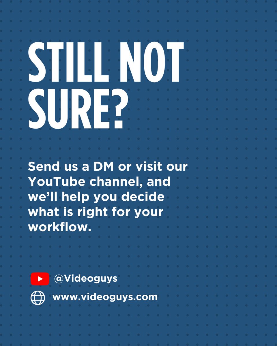 videoguys's tweet image. Do you actually need a PTZ camera?

Most teams invest in gear before knowing if it fits their workflow.

Here’s when PTZ makes sense — and when it doesn’t 🧵👇

Want more? Check out our weekly webinar for more info sessions like this: ow.ly/mviM50Y1qH8

 #PTZ #PTZCamera