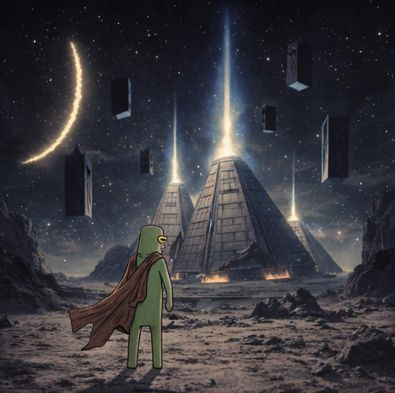 ZOG_SOLANA's tweet photo. ZOG stands before the ancient pyramids - relics of civilizations that pumped… and vanished.

$ZOG is not here to repeat history.
He’s here to rewrite it.

#ZOG #PumpFun #Crypto #Memecoin #Solana #SciFi https://t.co/lD1tgBQXDj