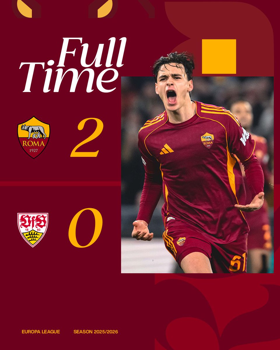 LA VINCIAMO NOI CON LA DOPPIETTA DI PISILLI! 💛❤️

#RomaVfb #UEL