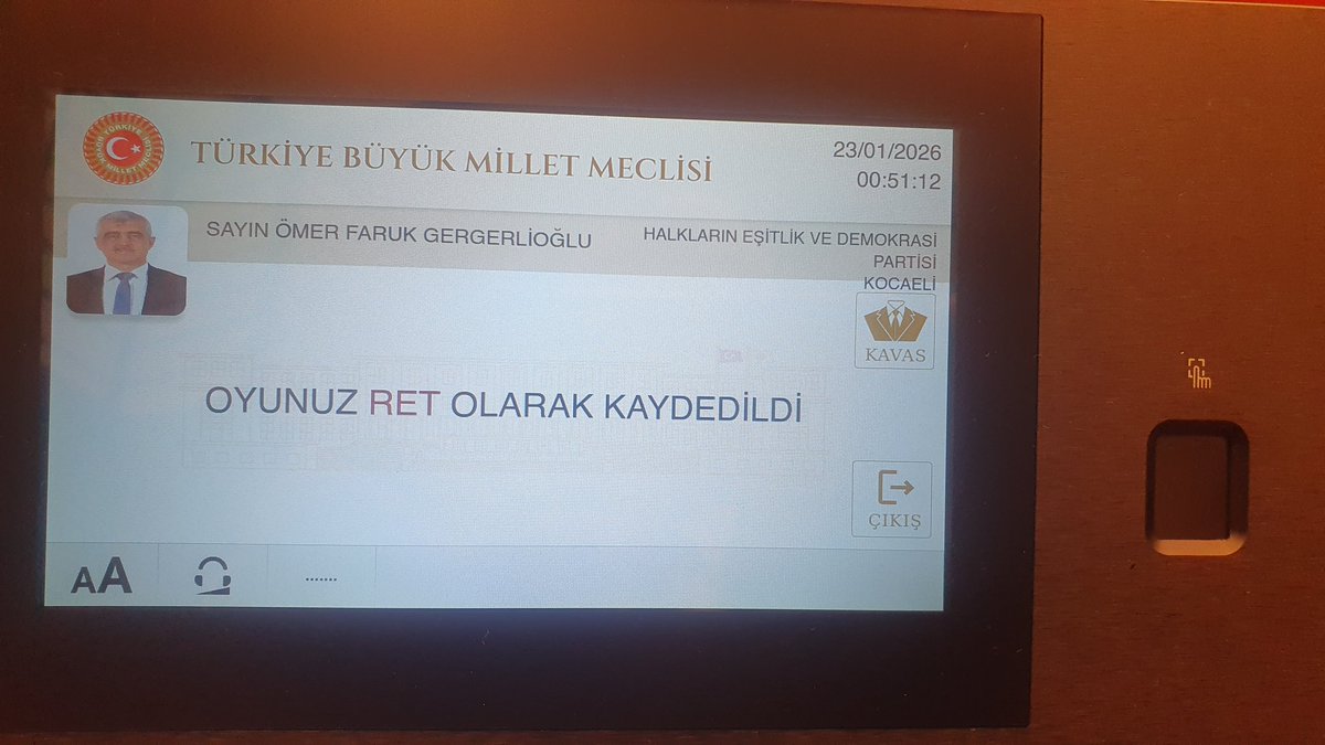 Emekliyi sefalete mahkum eden yasaya "ret" oyu verdim