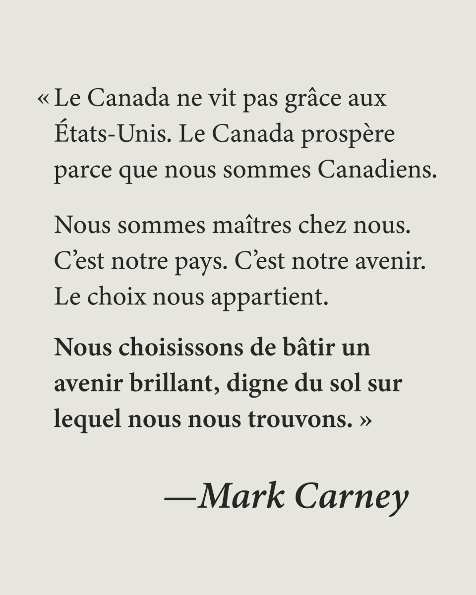 Nous choisissons le Canada.