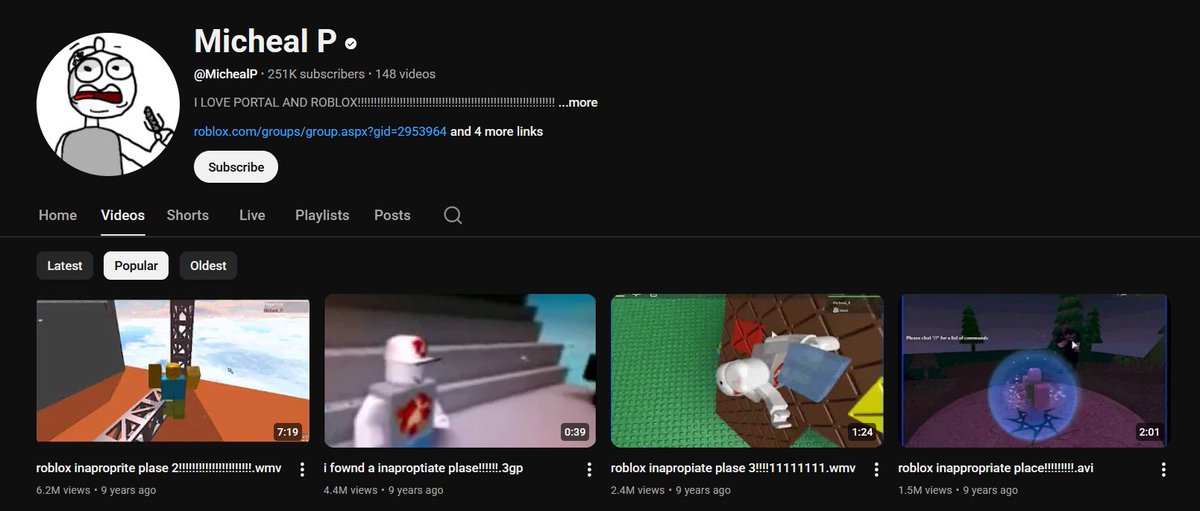 It's crazy to me how Micheal P's videos are as old as the videos he was making fun of at the time.