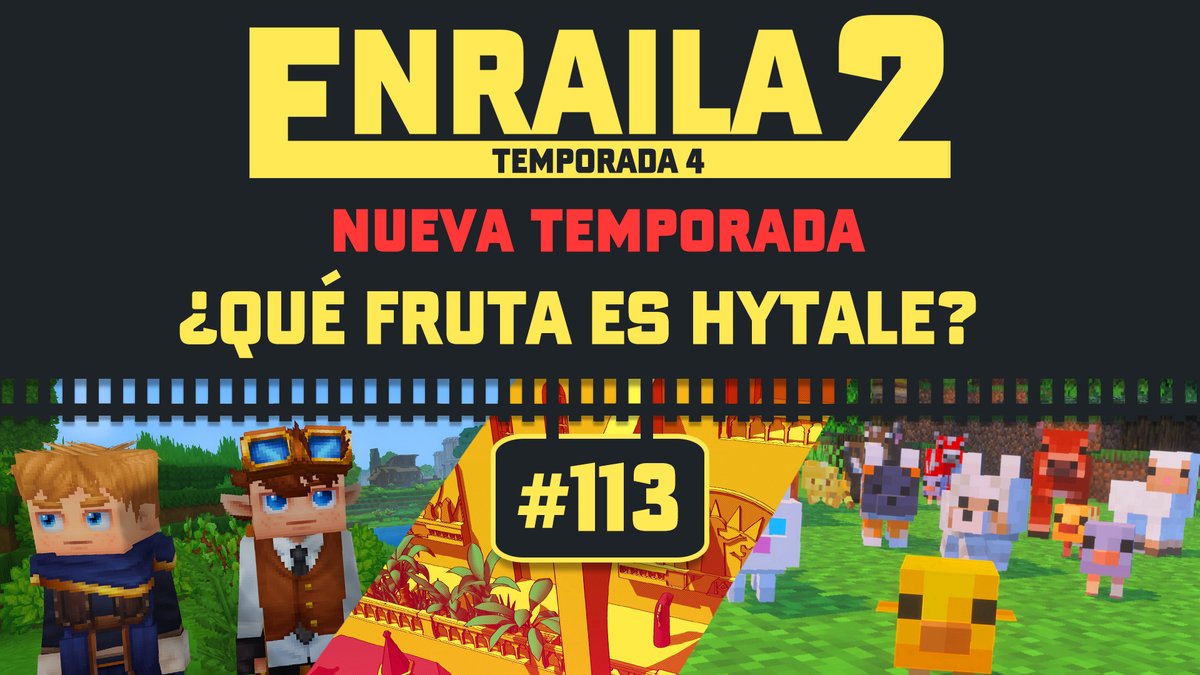 Vuelve Enrailados. Nueva temporada. 🚂

✨ ¿QUÉ FRUTA ES HYTALE?

YA DISPONIBLE en YouTube, Spotify y más!!!