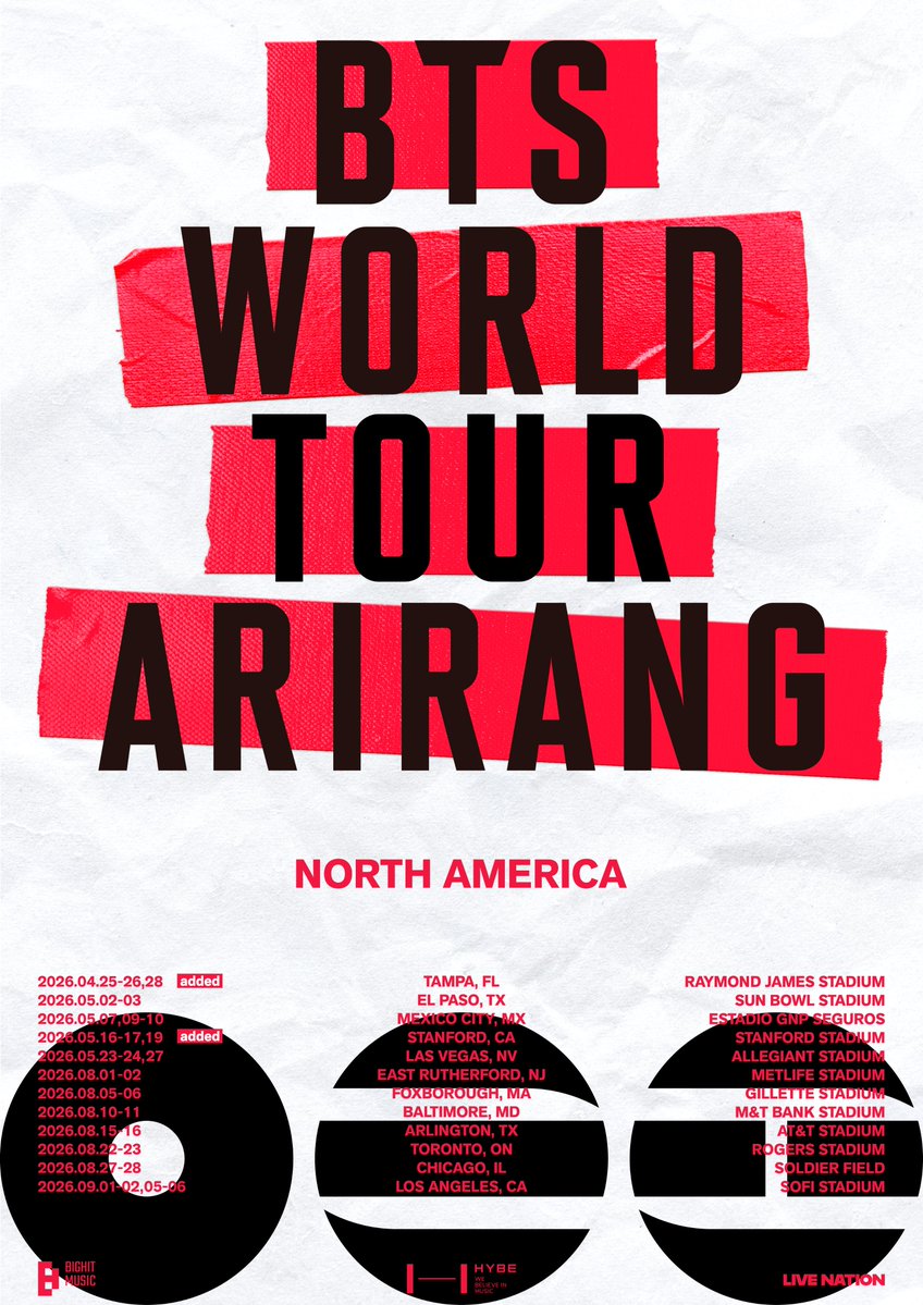 bts_bighit's tweet image. [공지] BTS (방탄소년단) WORLD TOUR ‘ARIRANG’ IN TAMPA &amp;amp; STANFORD 회차 추가 안내 (+ENG)

🔗 weverse.io/bts/notice/333…

#방탄소년단 #BTS #BTS_WORLDTOUR_ARIRANG
#BTS_WORLDTOUR_ARIRANG_TAMPA #BTS_WORLDTOUR_ARIRANG_STANFORD