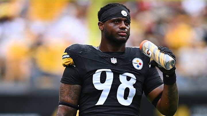 BigBlueFilmRoom's tweet image. The Giants have signed DE DeMarvin Leal to a futures contract.

He was a 3rd round pick of the Steelers back in 2022.