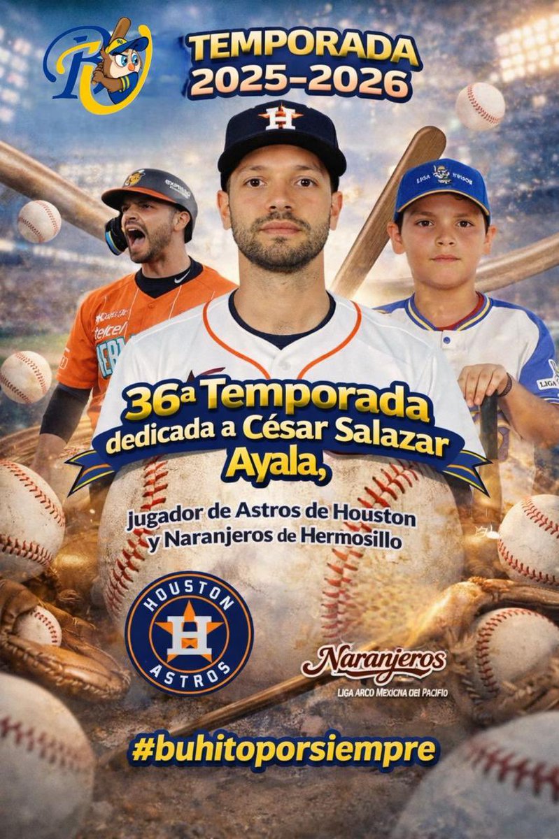 Temporada 2025-2026 Liga Buhitos, dedicada al Buhito Grandes Ligas César Salazar. ⚾️💙 🦉 

Hoy 5:00 pm en Estadio Fernando M. Ortiz.
