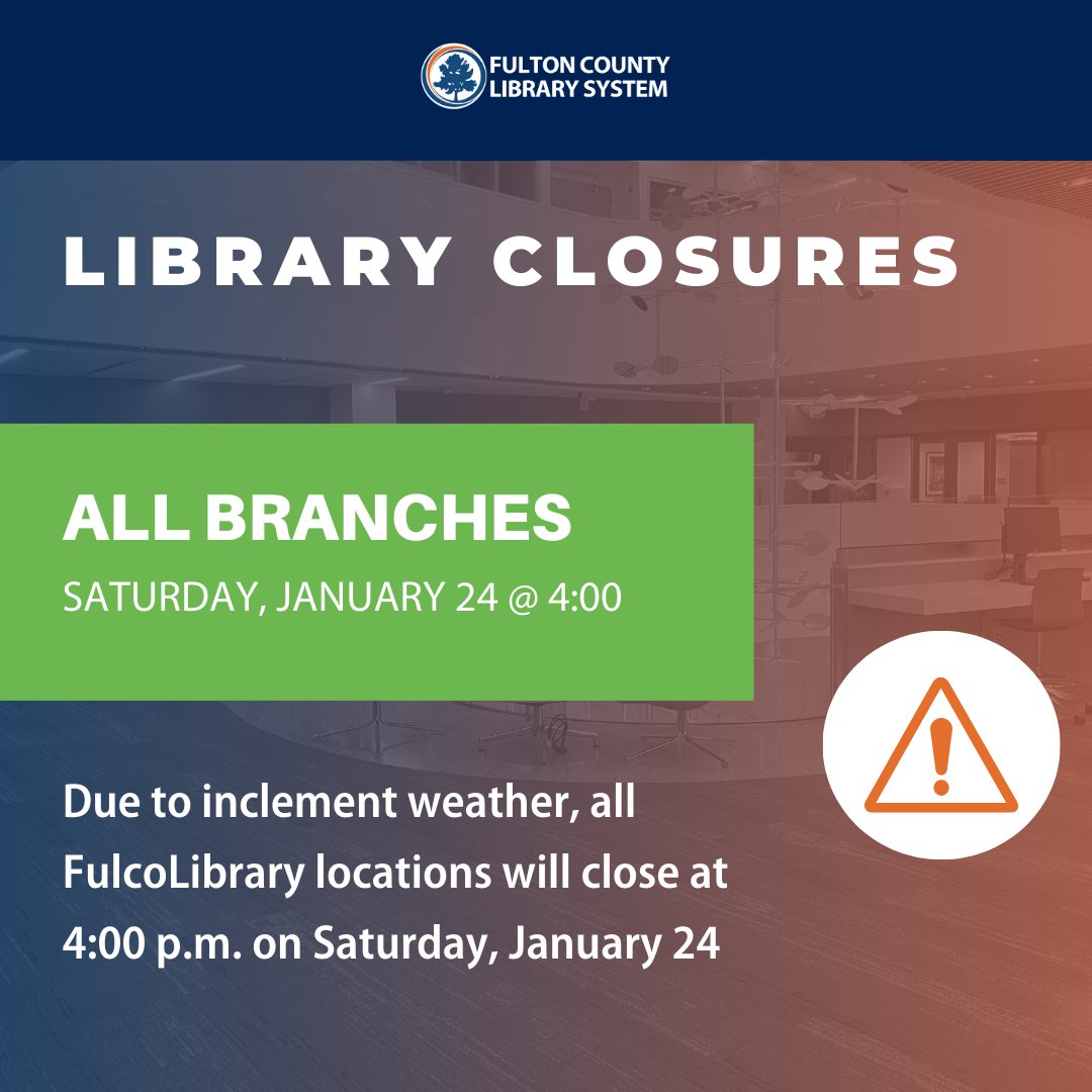 Fulton County Library System tweet media