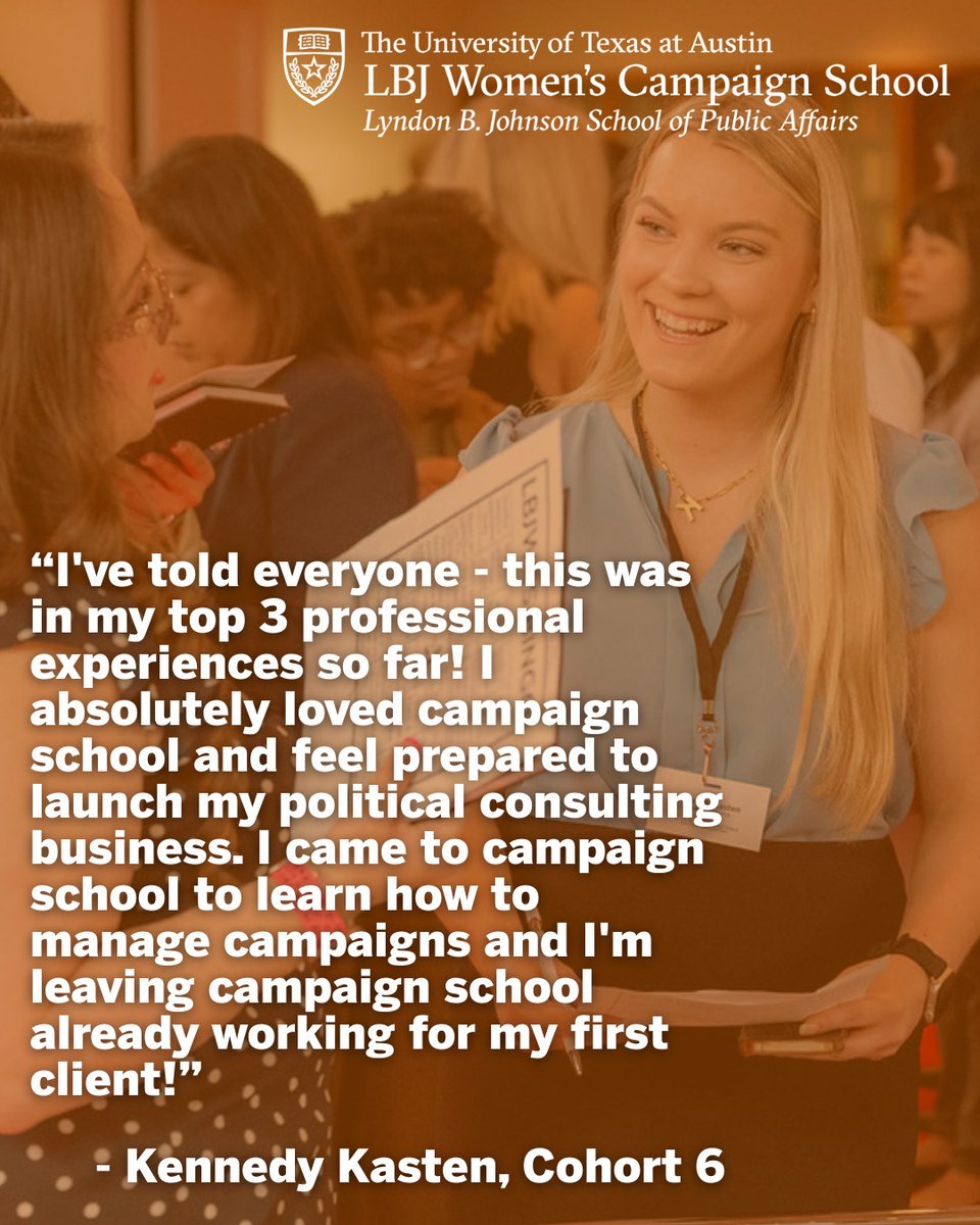 LBJ Women's Campaign School tweet media