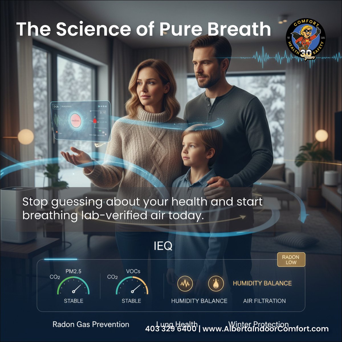 We track our steps, our sleep, and our macros. Why are we still guessing about our air?

Reveal what’s actually in your home with hospital-grade diagnostics. No more vague sensors—just clinical-grade clarity.

Stop guessing. Breathe with confidence. 🌬️✨ #HealthTech #CleanAir