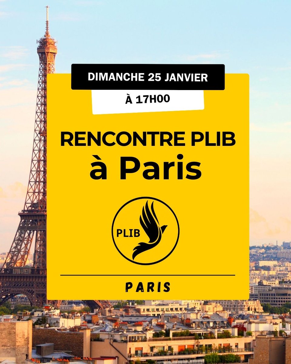 PLIB_fr's tweet photo. Paris – Rencontre libertarienne
Ce dimanche, le Parti Libertarien Français organise une rencontre à Paris.
Lieu : Bouillon Belge
Adresse : 6 rue Planchat, Paris 20
🚇 À 7 min de Nation
Inscription :
https://t.co/vs4f4EBiuW
#PLIB #Liberté #Paris #libertarien