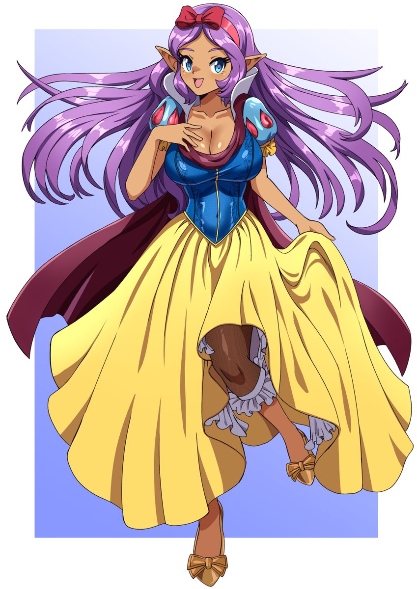 Shantae Snow White, happy and searching for her Prince Charming 💙✨(oﾟvﾟ)ノ
#Shantae