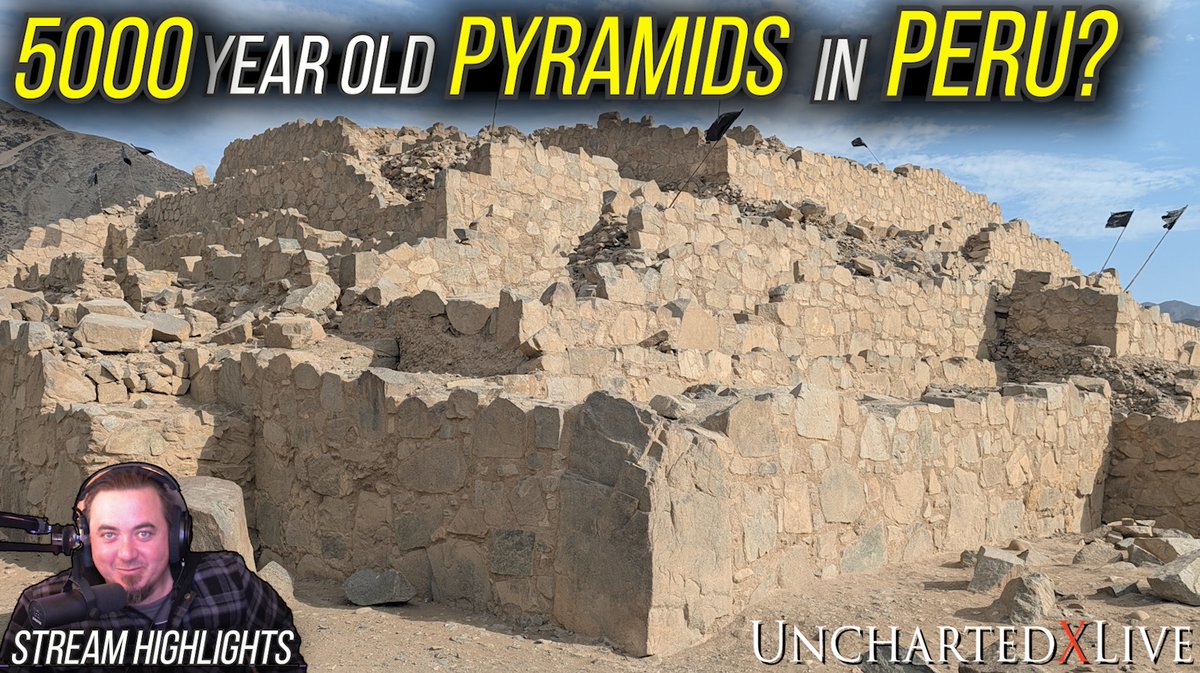 UnchartedX1's tweet photo. UnchartedXLive returns! A new short vid with some livestream highlights, on my 2nd channel, UnchartedXLive. Briefly talking Caral in Peru: https://t.co/nZmpPZPUlX  Should see some more frequent uploads to this channel (I got some help). Meanwhile, nearly done with a new main channel video, should be out soon!