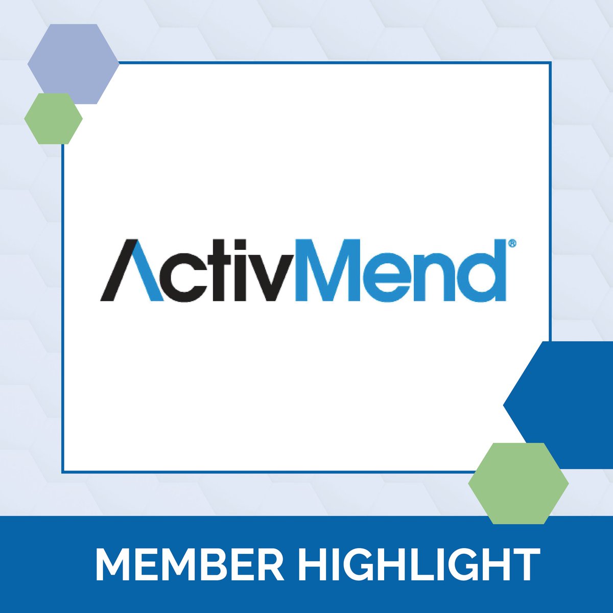 Focused on recovery-focused innovation, AAHP member ActivMend develops high-potency homeopathic meds designed to support post-procedure recovery &amp; patient satisfaction. The company brings quality manufacturing &amp; innovative delivery systems together. Learn: activmend.com