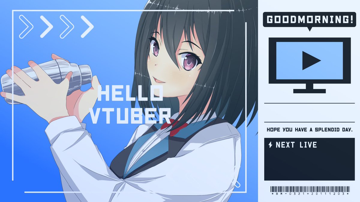 おはようございます！
昨日は寝落ちしてた…。でも、金曜日！！
#おはようVtuber