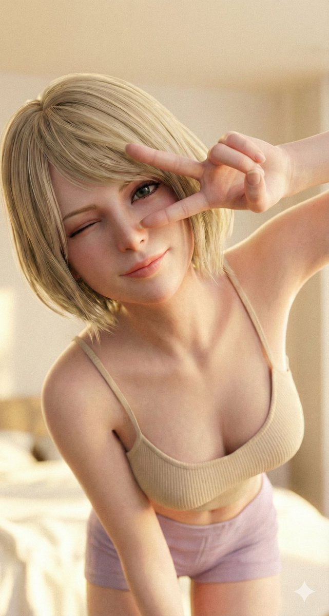 Cuote4mikewhere's tweet photo. "Leon… if you don't reply soon I'm gonna have to send something even riskier~" 😘

#AshleyGraham #ResidentEvil #RE4 https://t.co/nrBqVymmSE