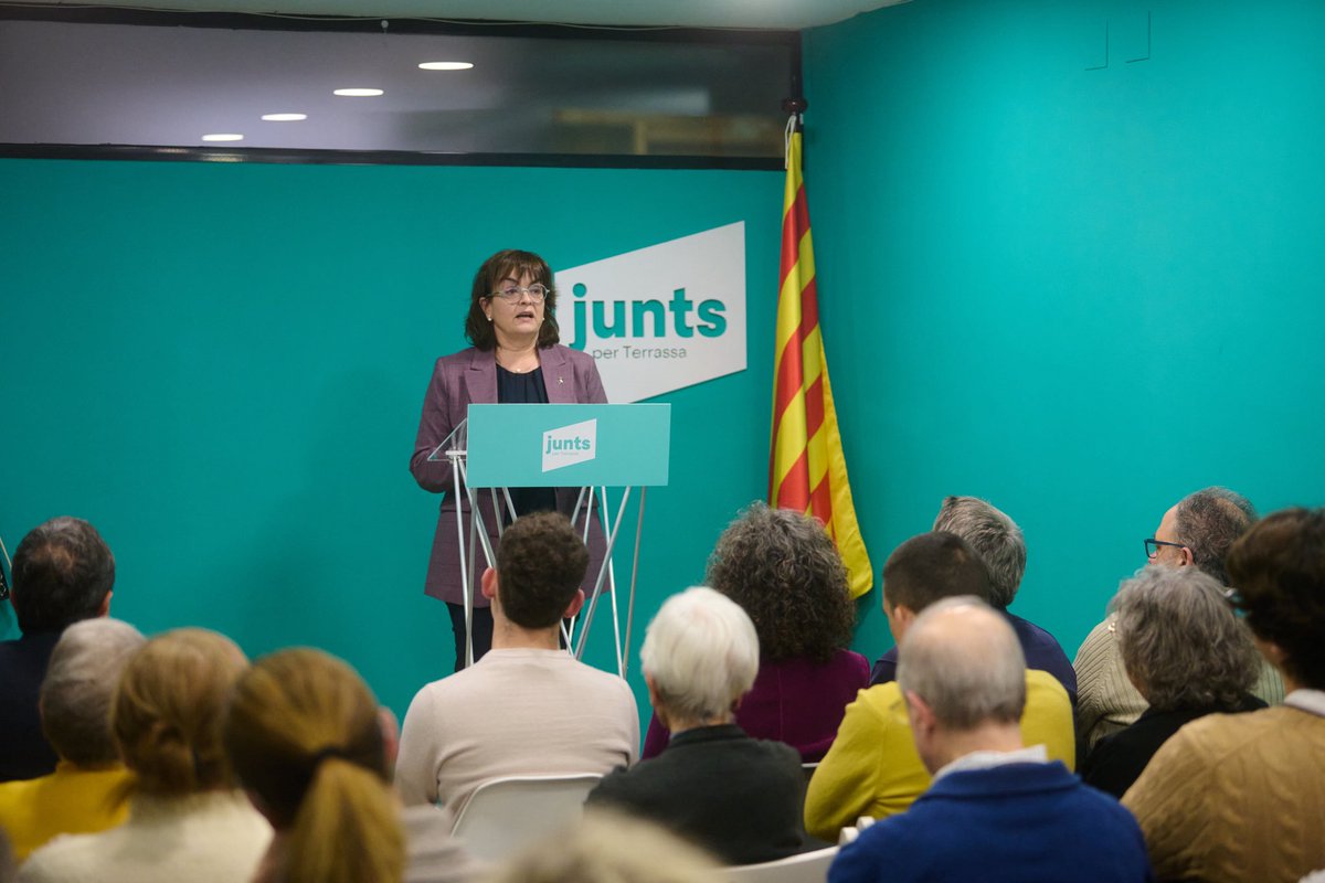 juntsxterrassa_'s tweet photo. 🗳️ La militància ha votat per unanimitat a la @mlluisvall com a candidata de Junts a les eleccions municipals de 2027 a Terrassa. La nostra tinent d'alcalde i portaveu de @juntsxterrassa a l’Ajuntament continuarà liderant el projecte del nostre partit per #Terrassa. https://t.co/tE8YUXsyx6