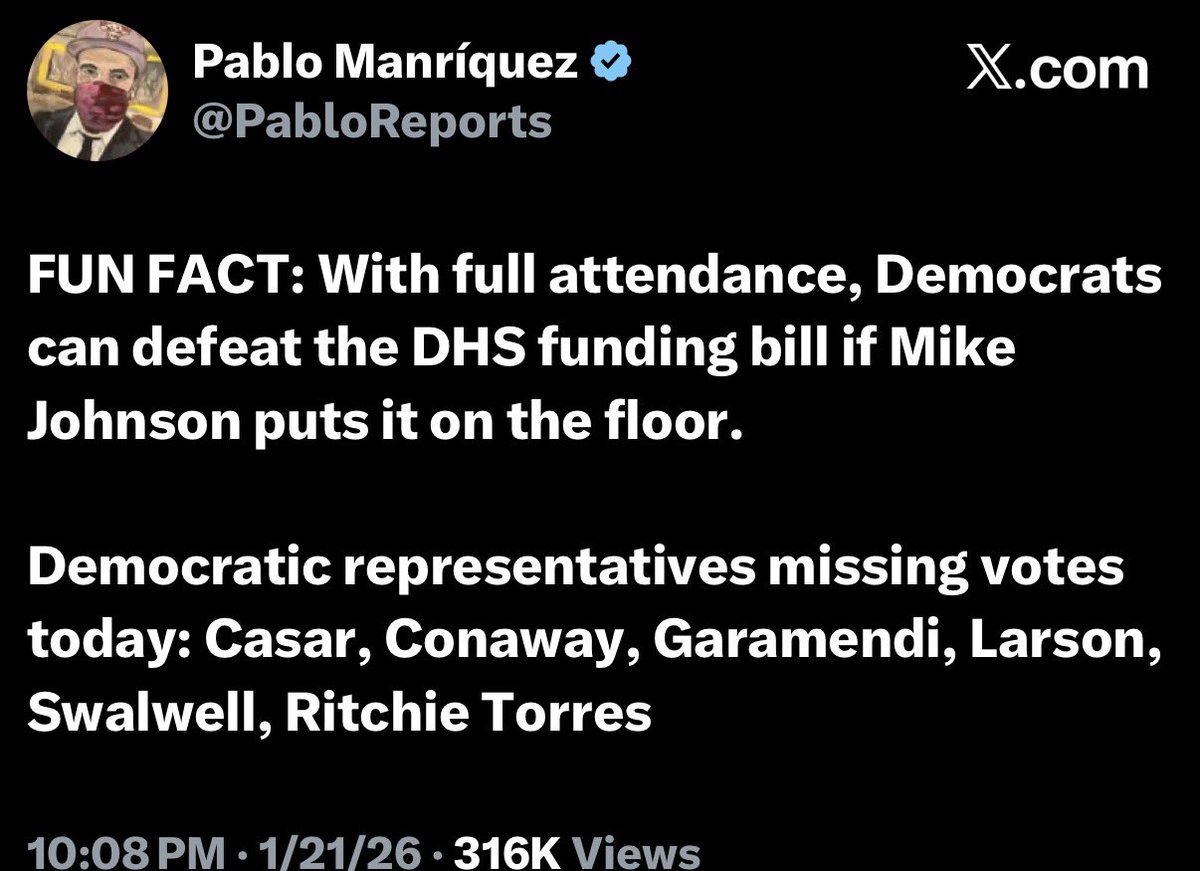 barbarismcrit's tweet image. Wow that’s crazy so you’re telling me Dems gave Rs a 13 vote margin between yeas and no shows?