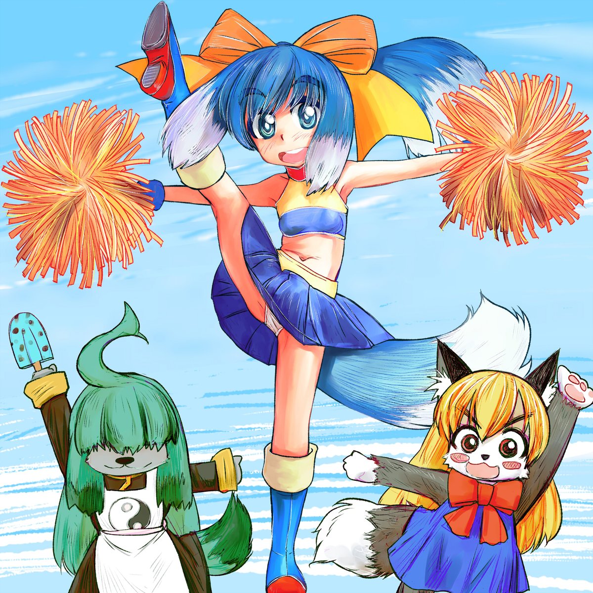 #絵柄の振り幅選手権 #OS娘
いぬで振り返る月夜野あろえ絵柄変遷の歴史
(1枚目から順に2018年・2021年・2023年・2025年です) 