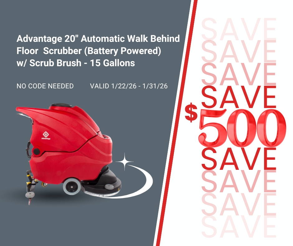 💥 𝐒𝐀𝐕𝐄 $𝟓𝟎𝟎 𝐨𝐧 𝐭𝐡𝐞 𝐀𝐝𝐯𝐚𝐧𝐭𝐚𝐠𝐞 𝟐𝟎 𝐅𝐥𝐨𝐨𝐫 𝐒𝐜𝐫𝐮𝐛𝐛𝐞𝐫! 

Battery powered, easy to maneuver &amp; built to tackle tough jobs with ease.

💰 Save $500 instantly
🚫 No code needed
📅 1/22/26 – 1/31/26

Take advantage of this deal: bit.ly/3vEmUWn