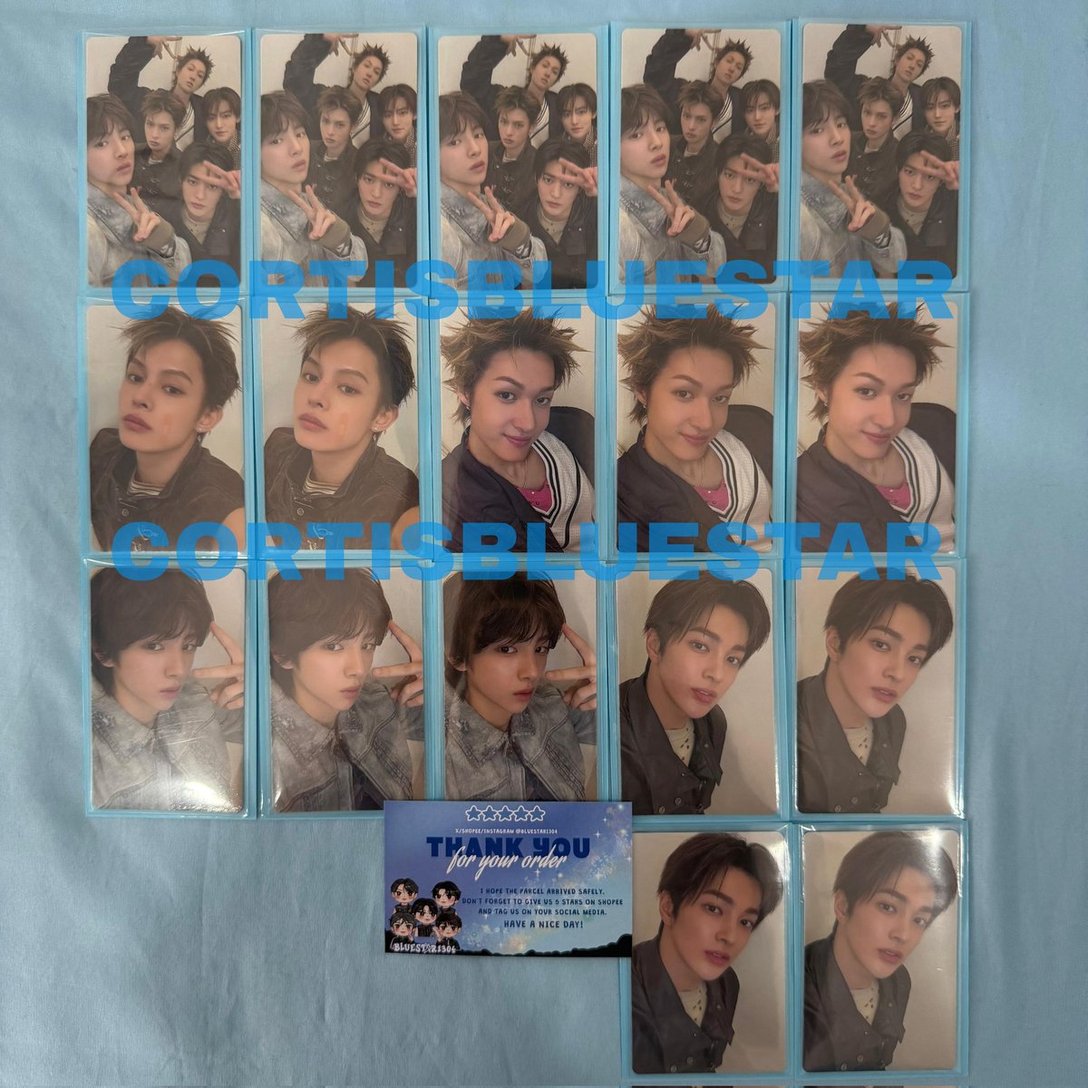 cortisbluestar's tweet photo. [WTS | READY STOCK] PHOTOCARD BENEFIT CORTIS ASIA ARTIST AWARDS 

➡️ POB AAA
💸 Group 120K | $8
💸 Martin/James 160K | $10
💸 Juhoon/Keonho 240K | $14

✅Incl. Packing Box
✅Freebies 
✈️ Shipping WW (stamped/tracked)
📍 Indonesia

🔗 Shopee (incl. adm 25%) https://t.co/B2OaUDkim3 https://t.co/Pcugz2p8q5