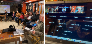 La reunión muestra una diversidad de organizaciones y personas presentes en persona o por zoom. Gracias a <a href="/rociobastidas4/">rocio bastidas</a> y otros amigos por su compromiso y esfuerzo para juntarnos.