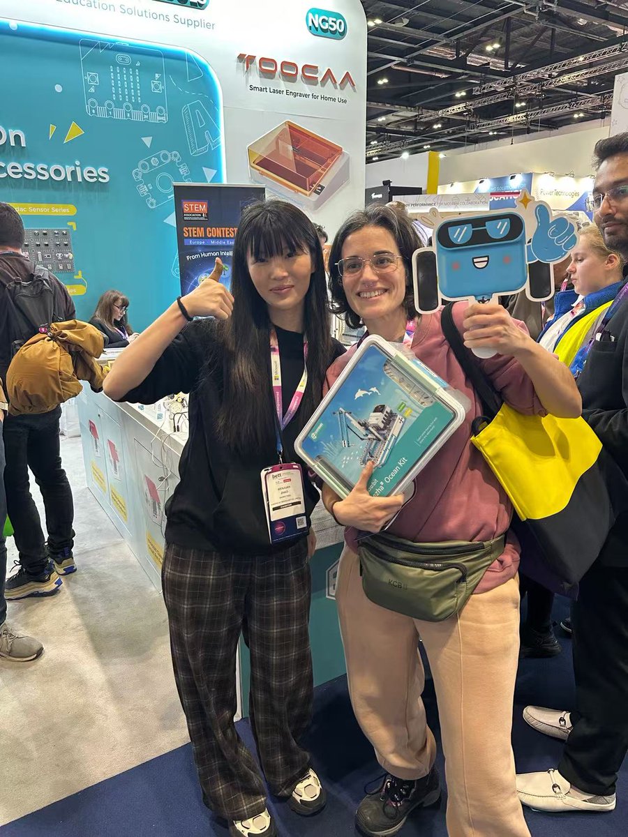 elecfreaks's tweet photo. Thank you to everyone who visited the ELECFREAKS booth and participated! Congratulations to the lucky winners!🥳🎉🎁

#elecfreaks #bett2026 #microbit #STEMforKids #KidsWhoCode #RobotBuilding #FutureInventors #CodingForKids #education https://t.co/fYZDm9dHSH