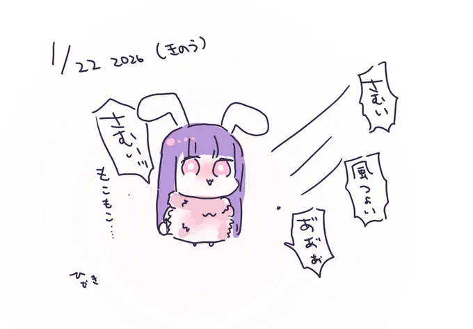 みんな寒さにきをつけろ～～ 