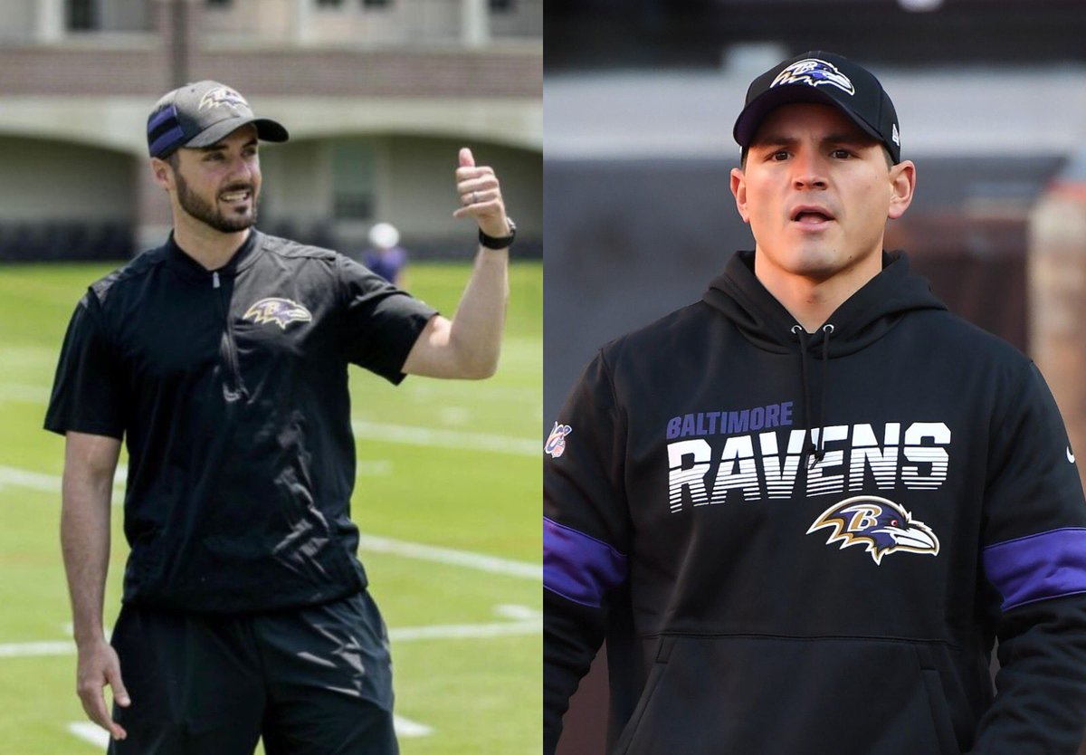 AdamSchefter's tweet photo. Jesse Minter and Mike Macdonald both started their NFL coaching careers with the Baltimore Ravens.

🏈One is coaching in the NFC Championship.

🏈The other is now Baltimore’s new head coach. https://t.co/Gbj7oVMYf7