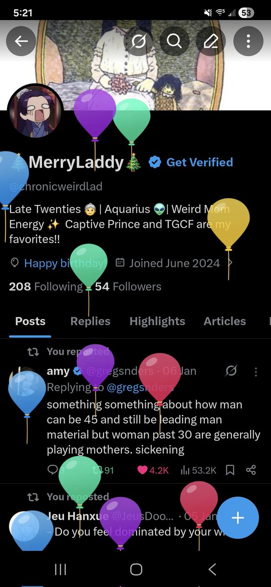 I haven't been active much, but it's my birthday!! 😊💜