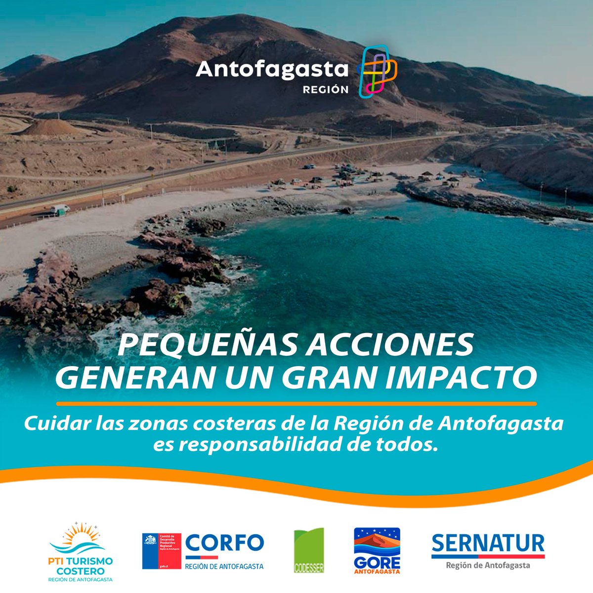🌊✨ 🌊♻️ Cuidar la costa es tarea de todos.
Llévate tu basura y colillas 🗑️🚬
Turismo responsable hoy, futuro sostenible mañana.

#RegióndeAntofagasta